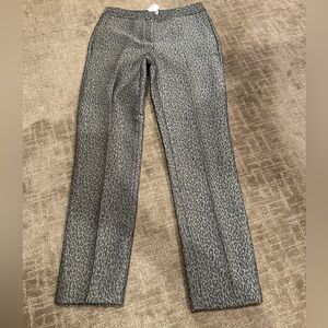 Reiss Metallic Leopard Print Trousers